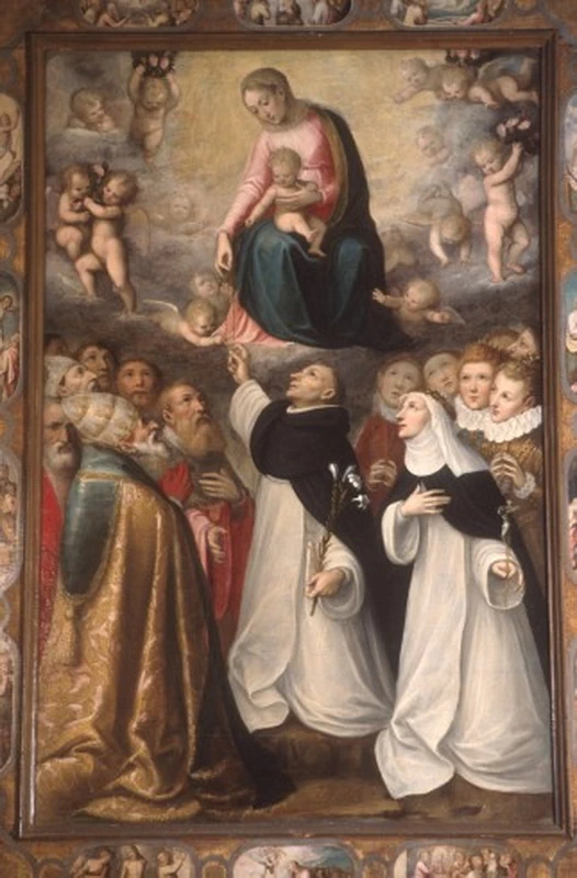  15-Orsola Caccia-Cornice con Misteri del Rosario 